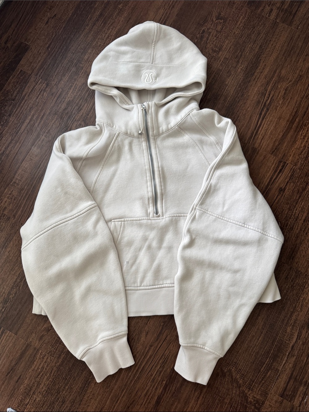 OTF lululemon athletica Cream Half-Zip Hooded Pullover